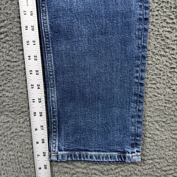 ME+EM Jeans Womens 31 Blue Straight Leg Stretch Dark Wash Denim - Picture 11 of 13